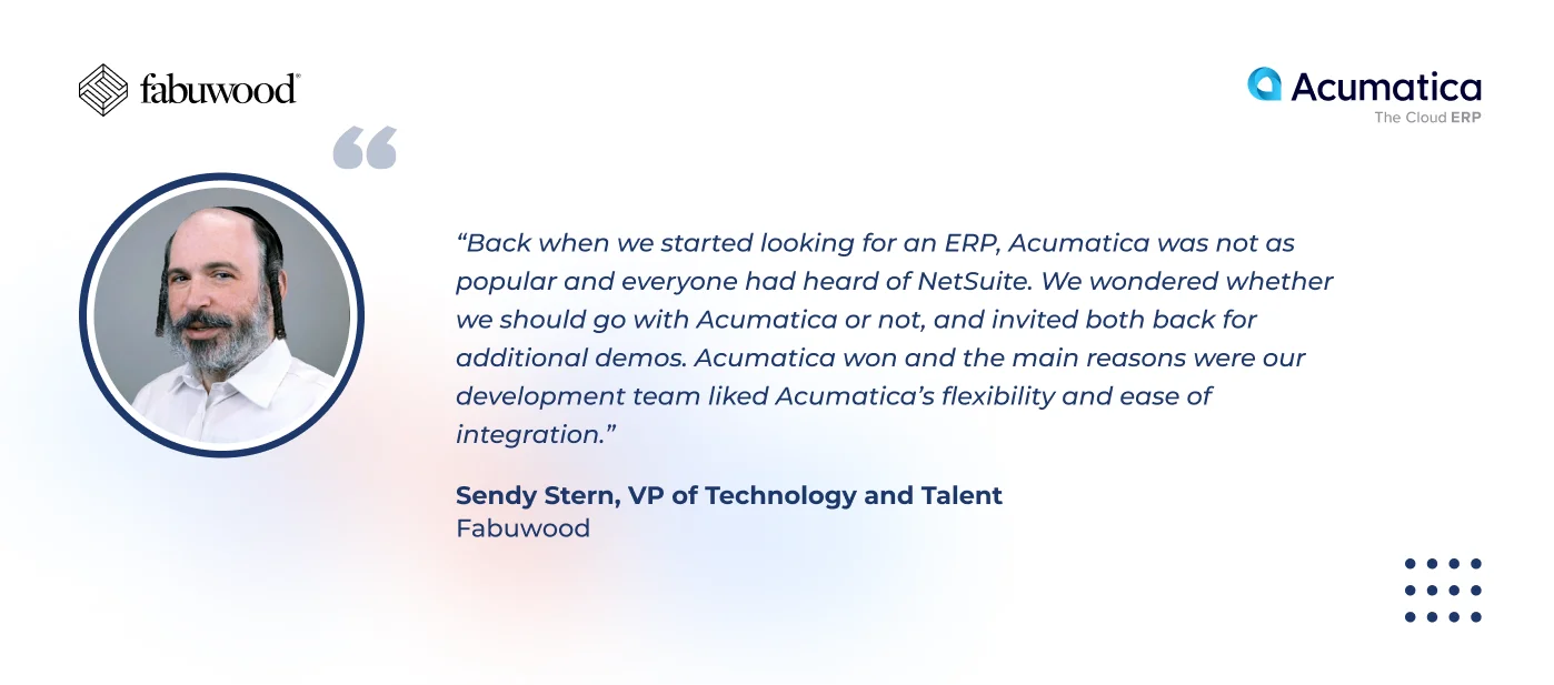 Quote 2 from VP of Technology at Fabuwood