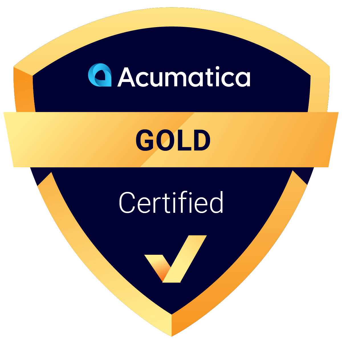 AcuPower LTD. Gold Certified Acumatica Partner Badge