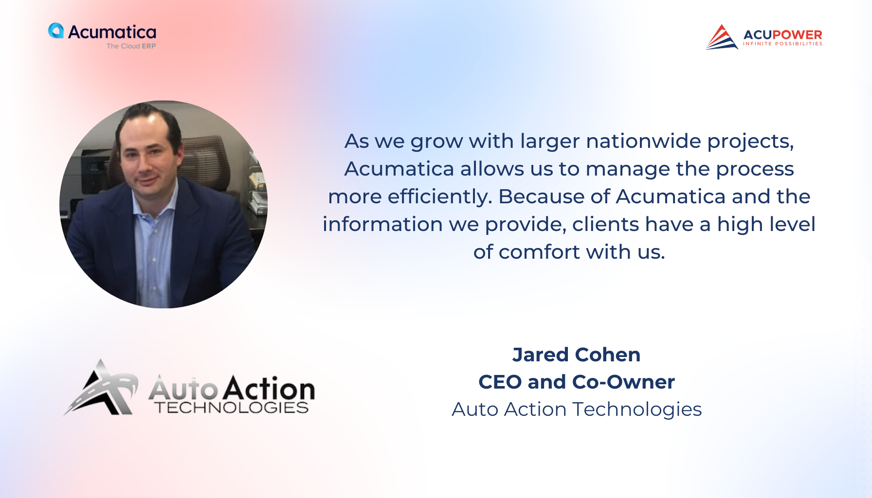 Success story of Auto Action Technologies with Acumatica Cloud ERP