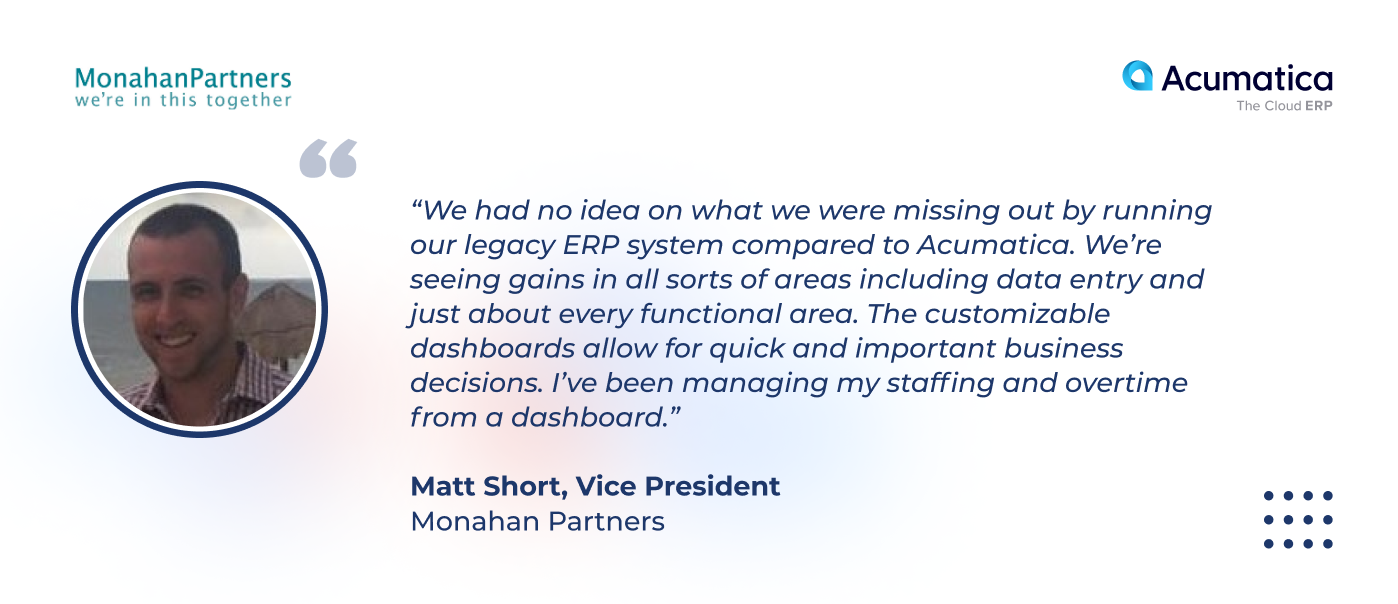quote 2 from Matt Short, Monahan Partners